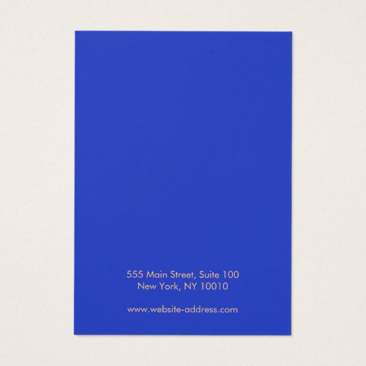 Boho Blue Butterfly Ketting Bracelet Display Card Visitekaartje (Achterkant)