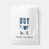 Boho Blue Clothesline Sweet is een Baby shower voo Bedankzakje (Voorkant)