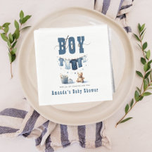 Boho Blue Clothesline Sweet is een Baby shower voo