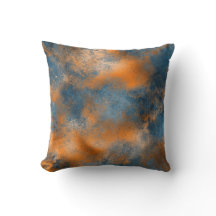 Boho Blue Copper Graphic Abstract
