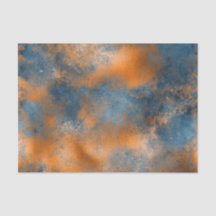 Boho Blue Copper Graphic Abstract