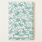 Boho Blue Daisy Pattern Online Business Planner (Achterkant)
