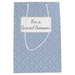 Boho Blue Delicate Shells Medium Cadeauzakje