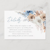 Boho Blue: details over het donkerblauwe Bohemen-h Informatiekaartje (Voorkant)