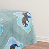 Boho Blue Elephant Tafelkleed (Voorbeeld)