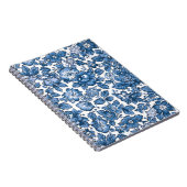  Boho Blue en White Floral Notitieboek (Rechterzijde)
