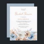 Boho Blue Floral Budget Bridal Shower<br><div class="desc">Boho Blue Floral Budget Bridal Shower</div>
