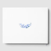 Boho Blue Floral Wedding Guest Book Gastenboek (Achterkant)