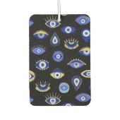 Boho Blue Gold Evil Eyes Luchtverfrisser (Voorkant)