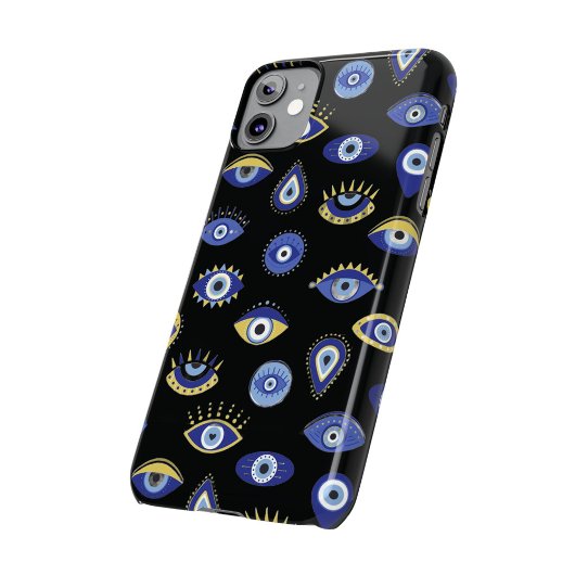 Boho Blue Gold Evil Eyes Luchtverfrisser Case-Mate iPhone Case