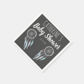  Boho Blue Grey Dreamweaver Baby shower Servet (Hoek)