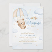 Boho Blue Laat het avontuur beginnen met het baby  Kaart (Voorkant)