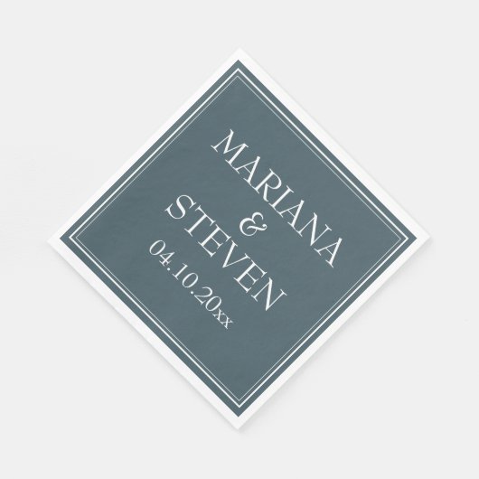 Boho Blue Modern minimalist Servet (Hoek)