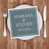 Boho Blue Modern minimalist Servet