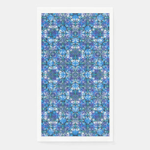 Boho Blue, Paars en White Circle Pattern Servet