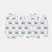 Boho Blue Pampas Grass Bedankdoosjes (Uitgevouwen)