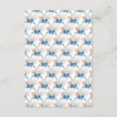 Boho Blue Pampas Grass Huwelijksreis Fonds Informatiekaartje (Achterkant)