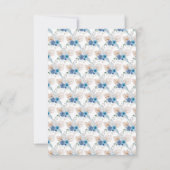Boho Blue Pampas Grass RSVP Kaartje (Achterkant)