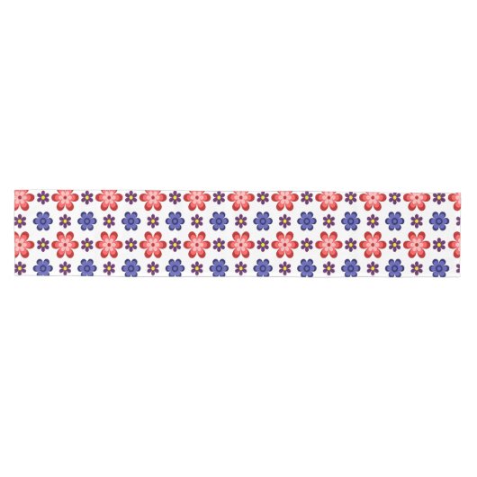 Boho Blue Purple Red Flowers Medium Table Runner Tafelloper (Horizontaal)