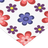 Boho Blue Purple Red Flowers Medium Table Runner Tafelloper (Hoek)