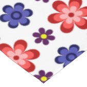 Boho Blue Purple Red Flowers Medium Tablecloth Tafelkleed (Gekanteld)