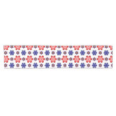 Boho Blue Purple Red Flowers Small Table Runner Korte Tafelloper (Horizontaal)