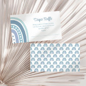 Boho Blue Regenboog Luier Raffle Bijlagekaart Informatiekaartje