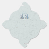 Boho Blue Teddy Bears Bedankdoosjes (Ongevouwen)