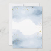 Boho Blue The Bride staat op Nine Cloud Vrijgezell Kaart (Achterkant)