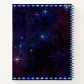 Boho Blue Tribal Celestial Mandala Drocatcher Notitieboek (Achterkant)