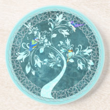 Boho Blue Vods Beverage Coaster