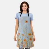 Boho  Blue Wildflowers Schort (Gedragen)