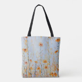 Boho Blue Wildflowers Tote Bag (Achterkant)