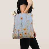 Boho Blue Wildflowers Tote Bag (Dichtbij)