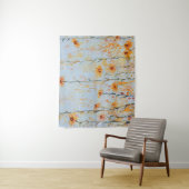Boho Blue Wildflowers Wandkleed (In situ)