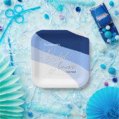 Boho Blues Streaming Shades Vrijgezellenfeest Papieren Bordje (Feest)