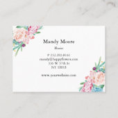 Boho Blumen Visitekaartje (Achterkant)