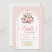 Boho blush and gold bridal shower invite template kaart (Voorkant)