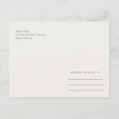 BOHO BLUSH ANTLER FLORAL COUNTRY BEWART DE DATUM AANKONDIGINGSKAART (Achterkant)