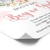 Boho blush baby olifant Don’t Say BOY of GIRL Poster (Hoek)