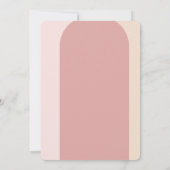 Boho Blush Beige Dried Roos Floral Quinceanera Kaart (Achterkant)