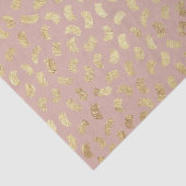 Boho Blush Beige Golden Paint Strokes #D6AEA3 Tissuepapier (Detail)