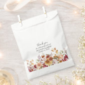 Boho Blush Bloemen Bruiloft Uitnodiging Bedankzakje (Geknipt)