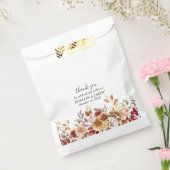 Boho Blush Bloemen Bruiloft Uitnodiging Bedankzakje (Gezegeld)