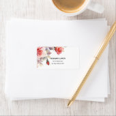 Boho Blush Bloemen Bruiloft Uitnodiging Etiket (Insitu)