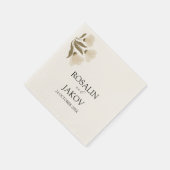 Boho Blush Bloemen Bruiloft Uitnodiging Servet (Hoek)