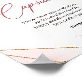 Boho blush bloemen eucalyptus Tijdscapsule spel Poster (Hoek)