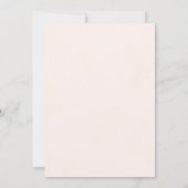 Boho Blush Bloemen Foto Zwart Script Afstuderen Aankondiging (Achterkant)