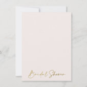 Boho Blush Bloemen Geometrisch Vrijgezellenfeest Kaart (Achterkant)