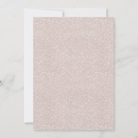 Boho Blush Bloemen Taco 'Over Liefde Koppels Bruid Kaart (Achterkant)